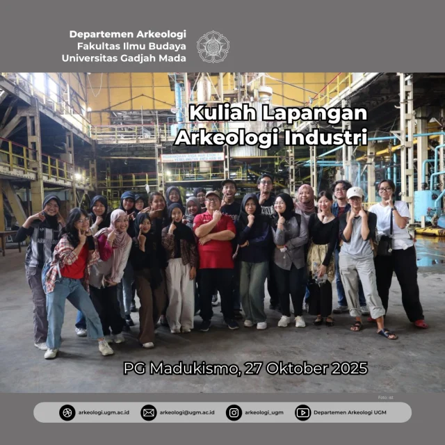 Pak Musadad beserta 20-an mahasiswa peserta mk Arkeologi Industri mengunjungi PG Madukismo di selatan Yogyakarta. Kunjungan ini dapat memahamkan atas proses produksi dan kelengkapan fisik pabrik, bukan hanya mesin produksi tetapi juga berbagai sarana-prasarana lain.
.
#arkeologiugm #fibugm #rayawarnafibugm #arkeologi