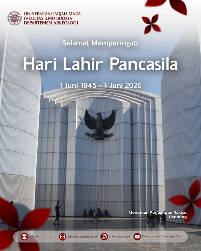 Selamat memperingati Hari Lahir Pancasila, 1 Juni 2026! 🇮🇩

​Mari jadikan nilai-nilai luhur Pancasila sebagai pedoman dalam menjaga warisan Nusantara, merawat kebinekaan, dan terus berkarya untuk masa depan Indonesia yang lebih baik.

Kredit Gambar:
"Monumen Pancasila" oleh dzoro (https://www.flickr.com/photos/dzoro/6115849210), dilisensikan di bawah CC BY-NC 2.0 (https://creativecommons.org/licenses/by-nc/2.0/).
Catatan: Gambar asli telah dimodifikasi dengan penambahan teks dan penyesuaian visual.